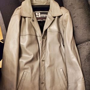 Leather coat